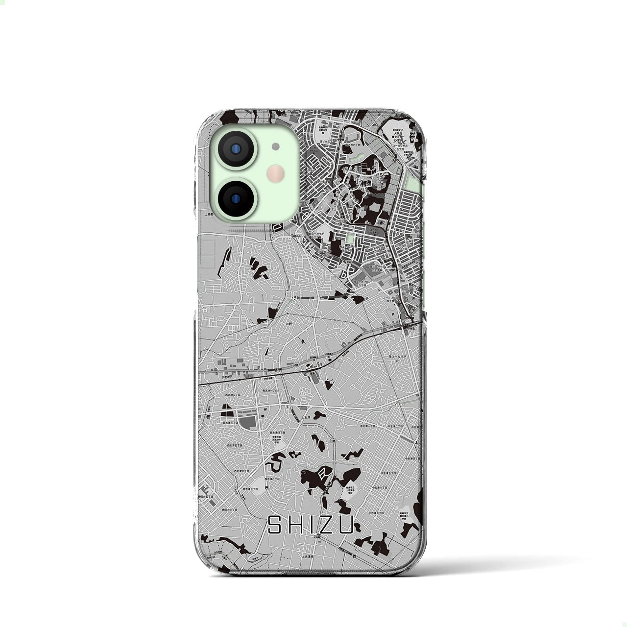 【志津(千葉県)】地図柄iPhoneケース(クリアタイプ)