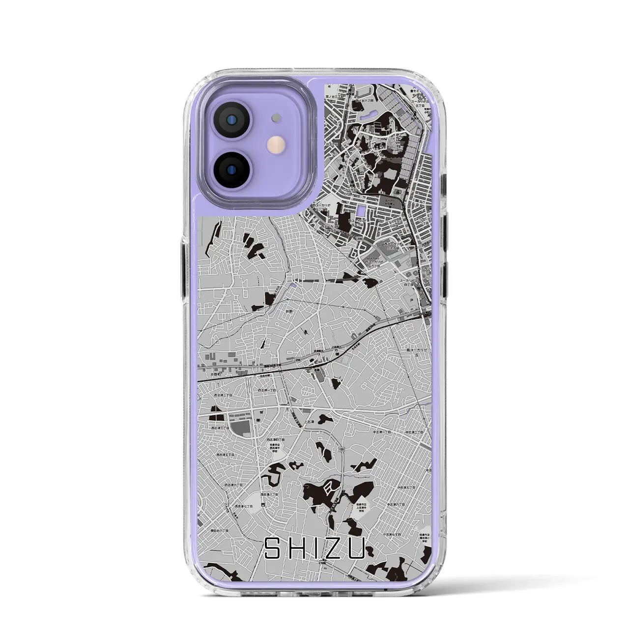 【志津(千葉県)】地図柄iPhoneケース(MagSafeタイプ)