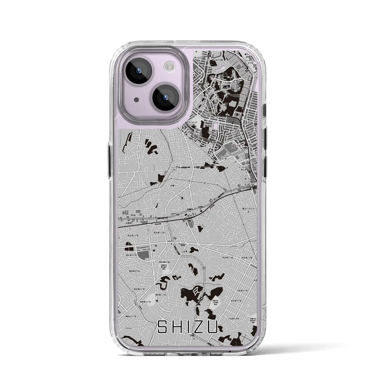 【志津(千葉県)】地図柄iPhoneケース(MagSafeタイプ)