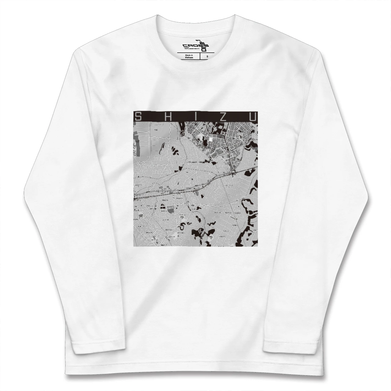 【志津(千葉県)】地図柄ロングスリーブTシャツ