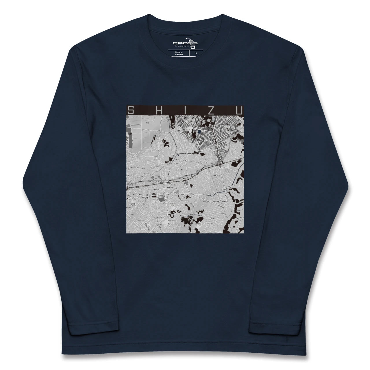 【志津(千葉県)】地図柄ロングスリーブTシャツ