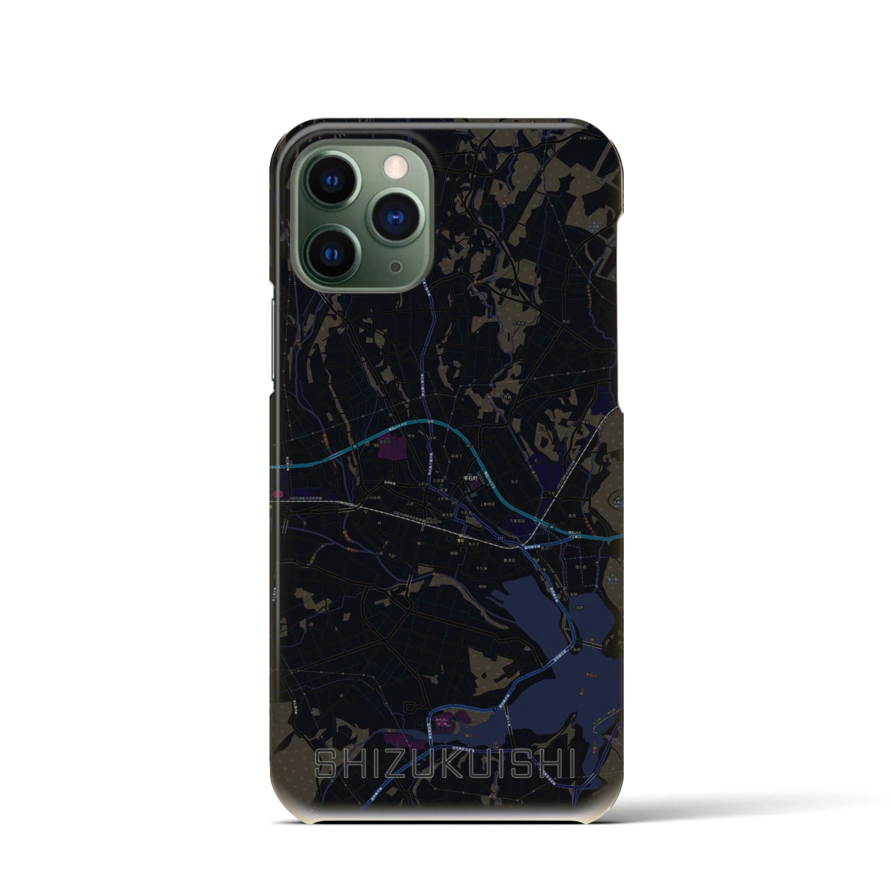 【雫石(岩手県)】地図柄iPhoneケース(バックカバータイプ)