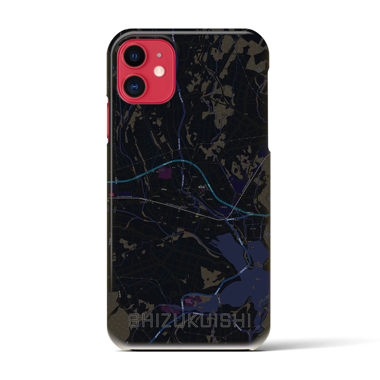 【雫石(岩手県)】地図柄iPhoneケース(バックカバータイプ)
