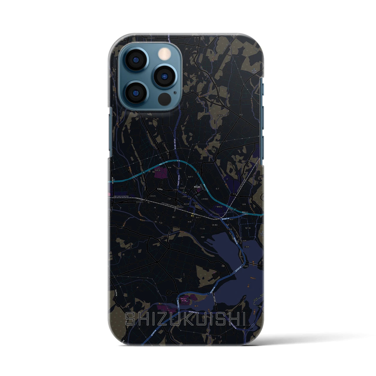 【雫石(岩手県)】地図柄iPhoneケース(バックカバータイプ)