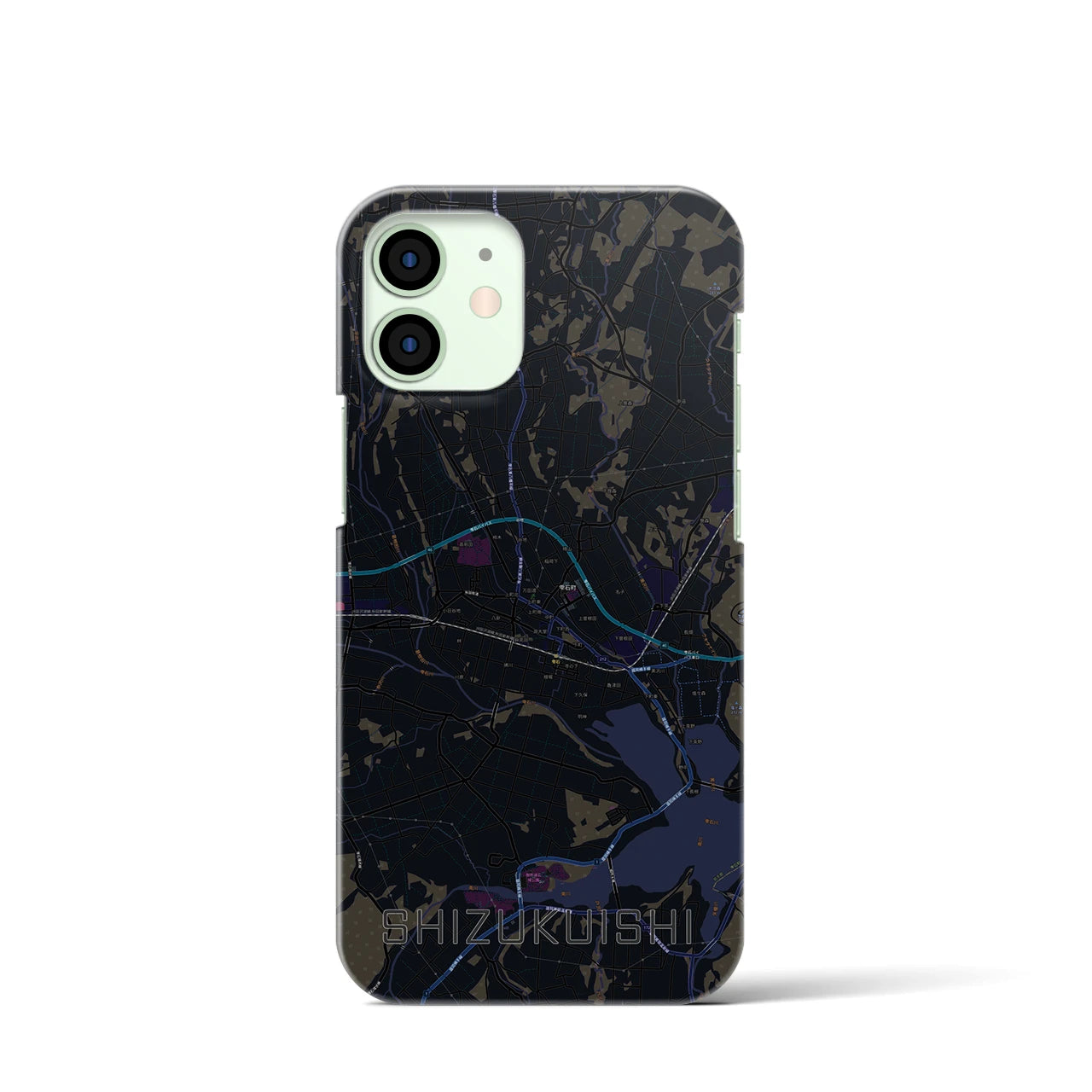【雫石(岩手県)】地図柄iPhoneケース(バックカバータイプ)