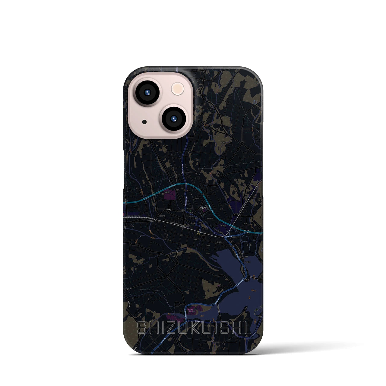 【雫石(岩手県)】地図柄iPhoneケース(バックカバータイプ)