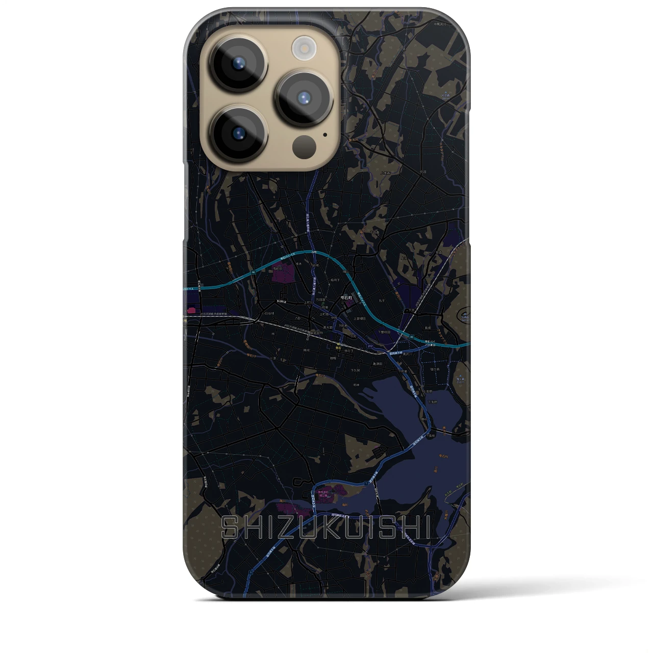 【雫石(岩手県)】地図柄iPhoneケース(バックカバータイプ)