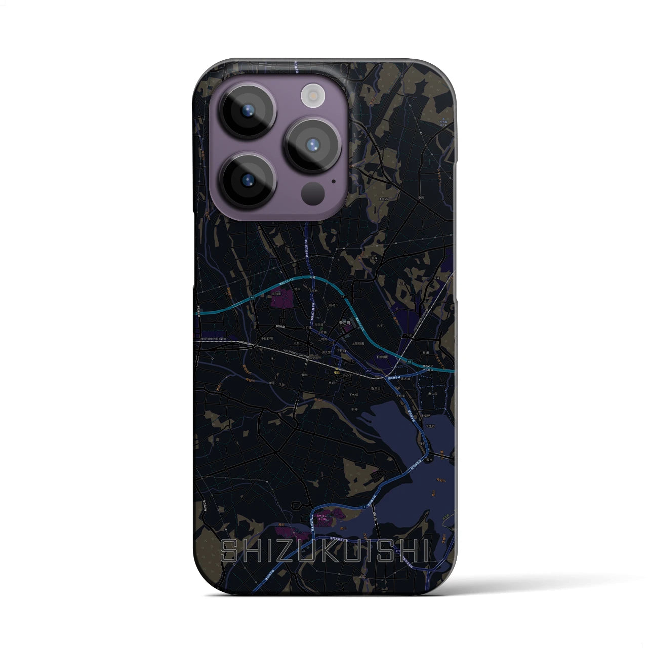 【雫石(岩手県)】地図柄iPhoneケース(バックカバータイプ)