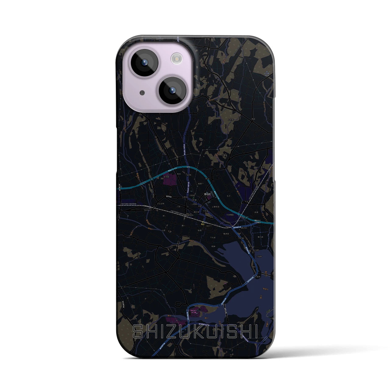 【雫石(岩手県)】地図柄iPhoneケース(バックカバータイプ)