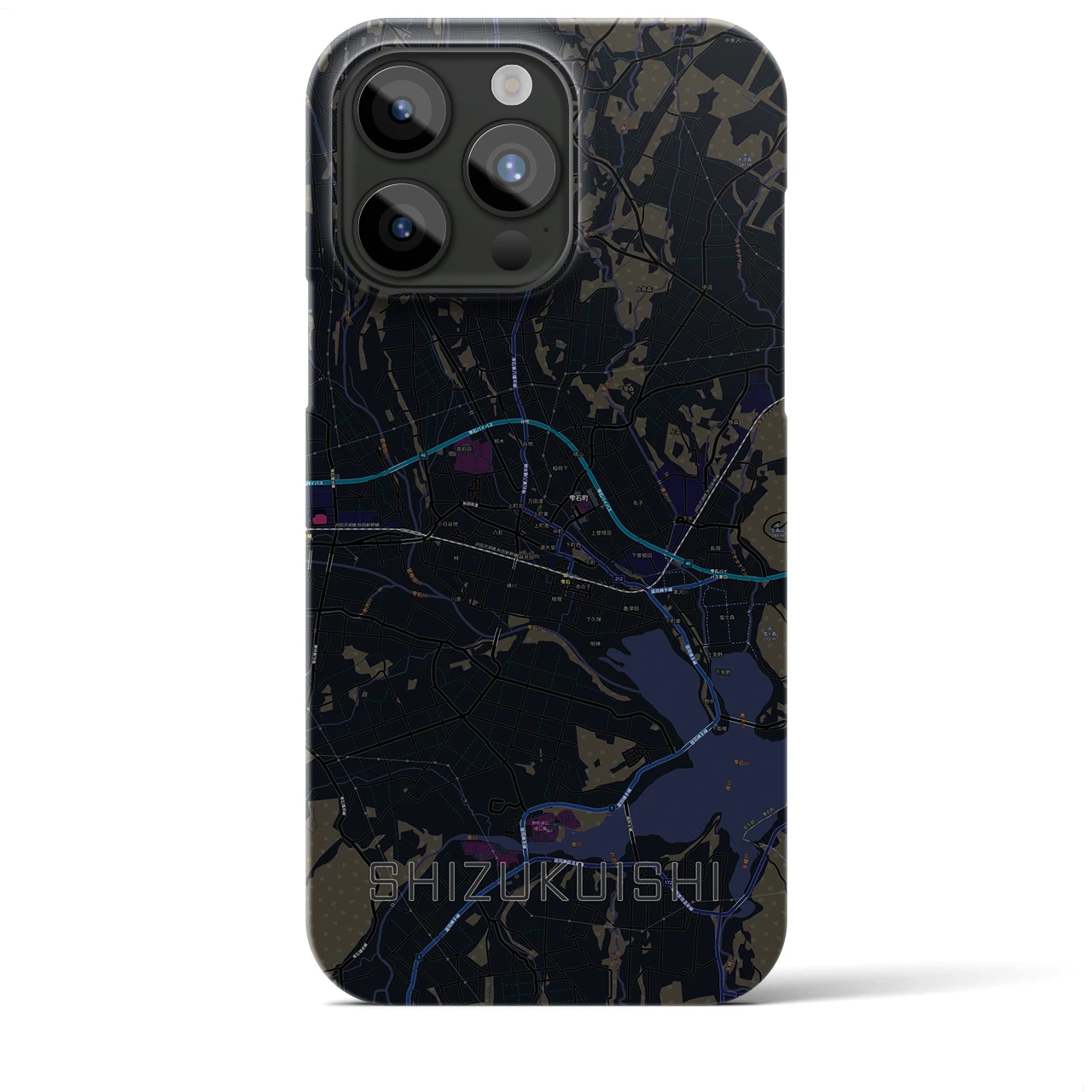 【雫石(岩手県)】地図柄iPhoneケース(バックカバータイプ)