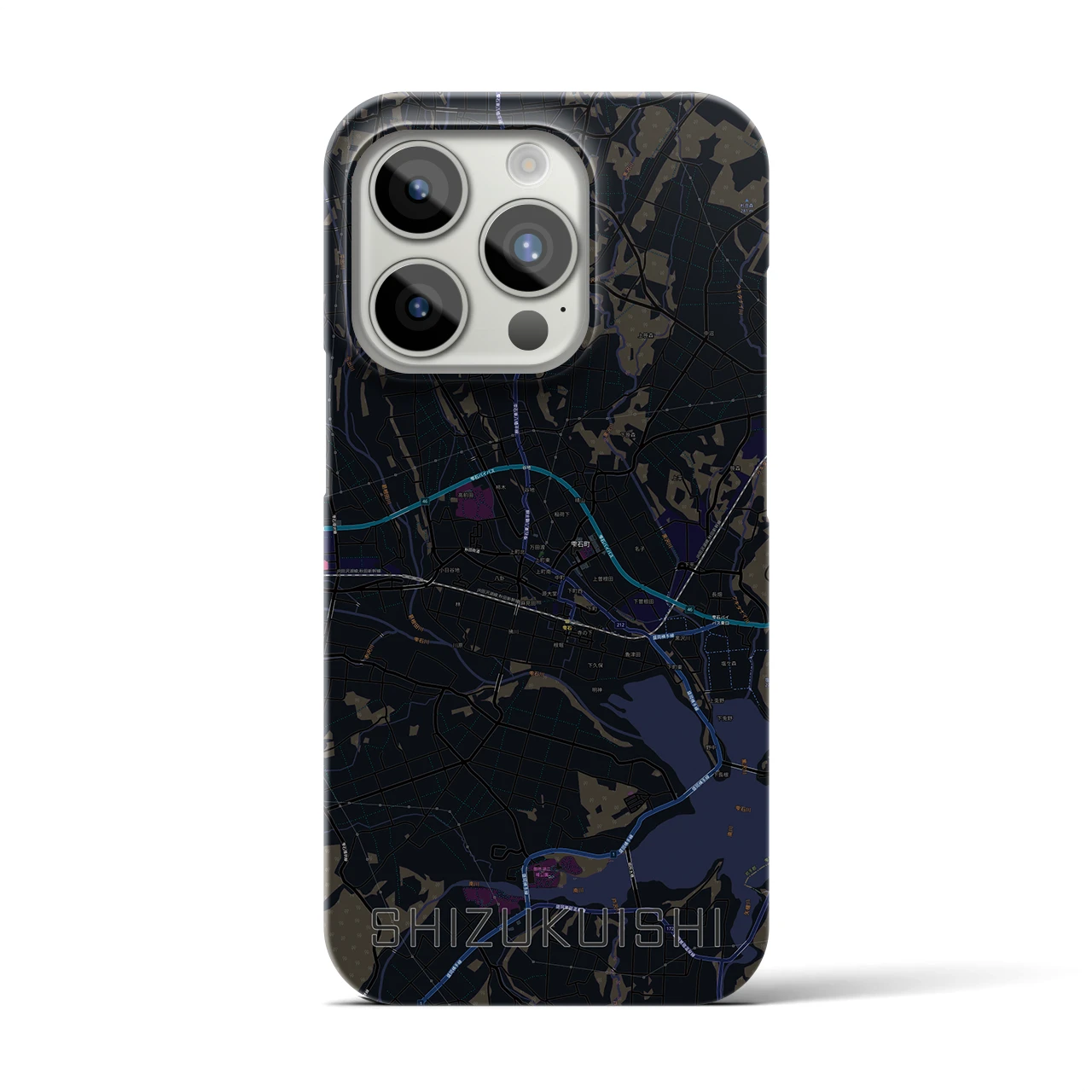 【雫石(岩手県)】地図柄iPhoneケース(バックカバータイプ)