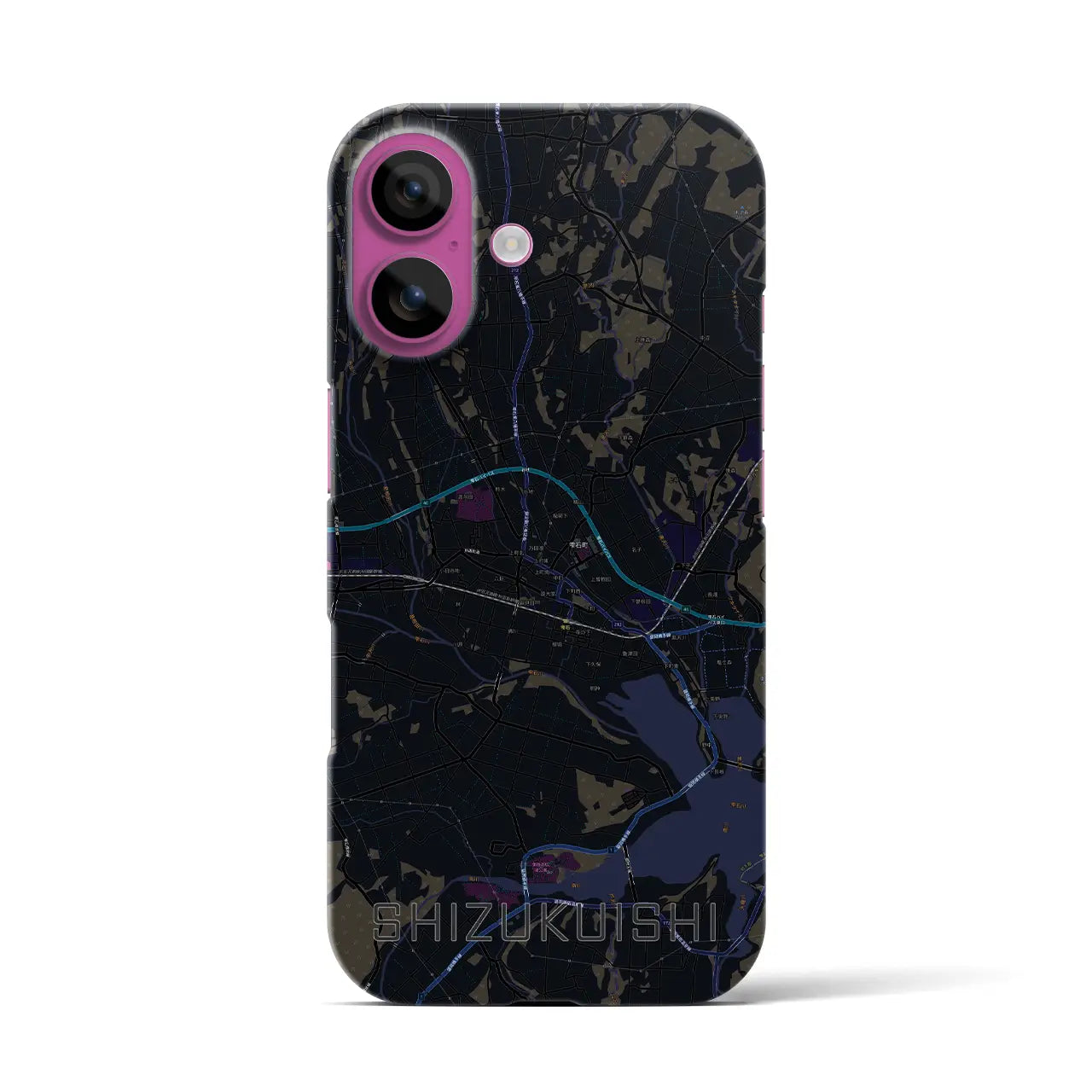 【雫石(岩手県)】地図柄iPhoneケース(バックカバータイプ)