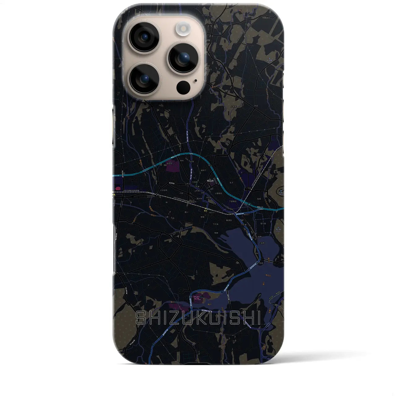 【雫石(岩手県)】地図柄iPhoneケース(バックカバータイプ)