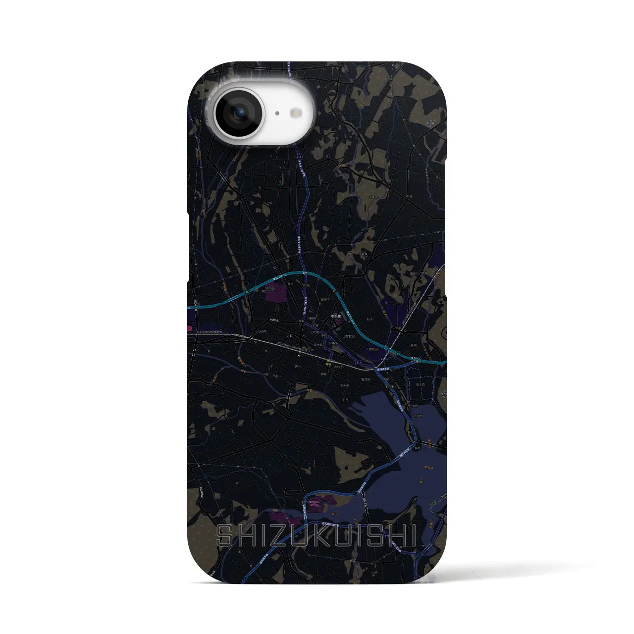 【雫石(岩手県)】地図柄iPhoneケース(バックカバータイプ)