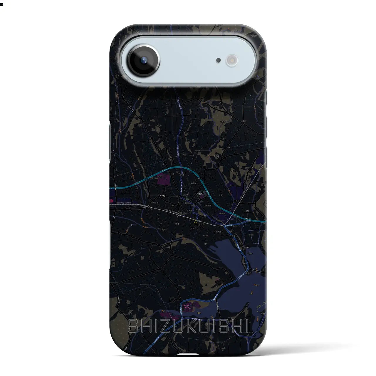 【雫石(岩手県)】地図柄iPhoneケース(バックカバータイプ)