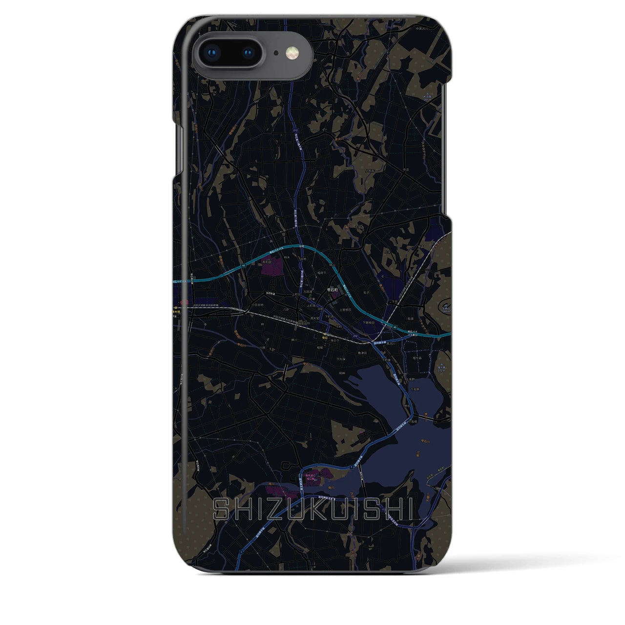 【雫石(岩手県)】地図柄iPhoneケース(バックカバータイプ)
