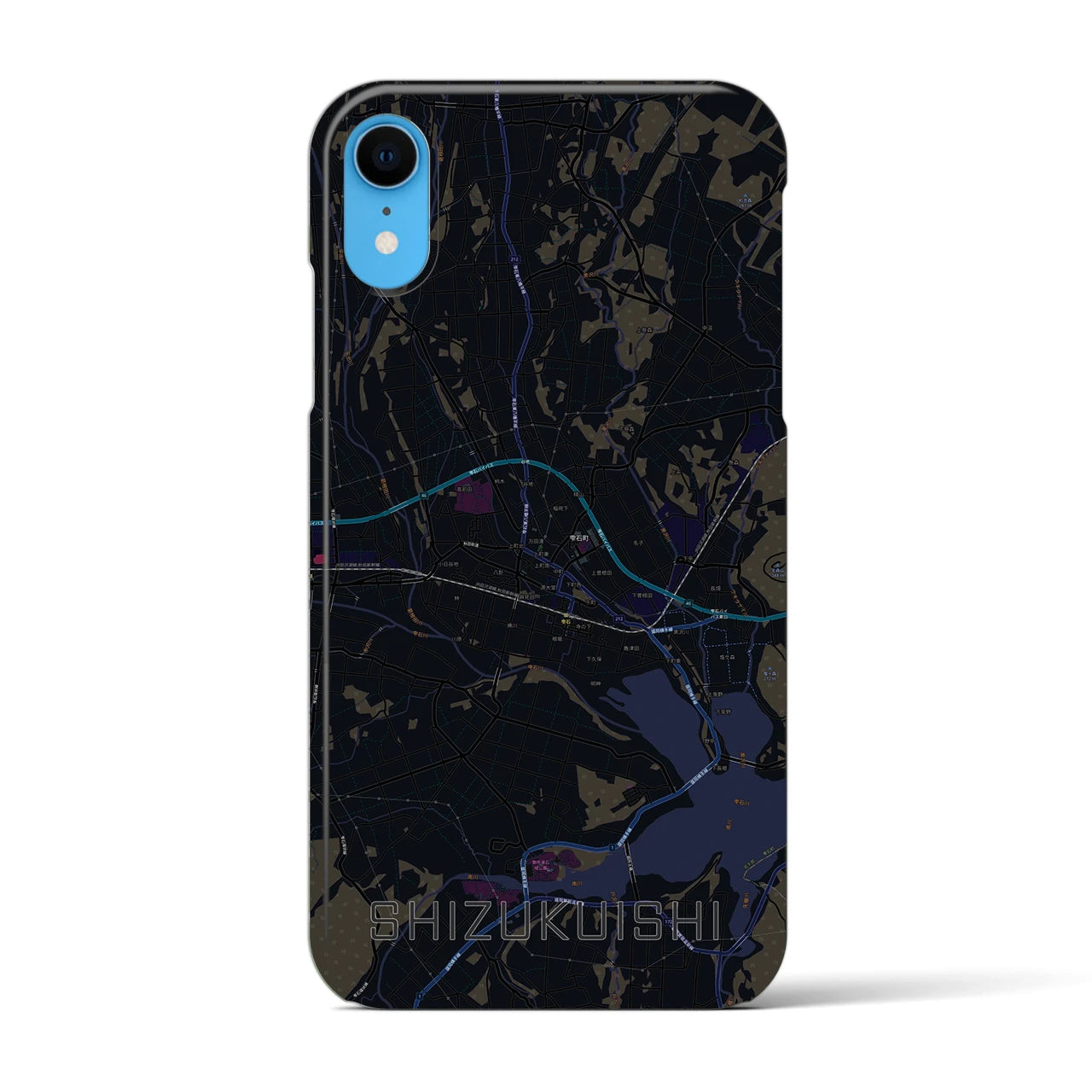 【雫石(岩手県)】地図柄iPhoneケース(バックカバータイプ)