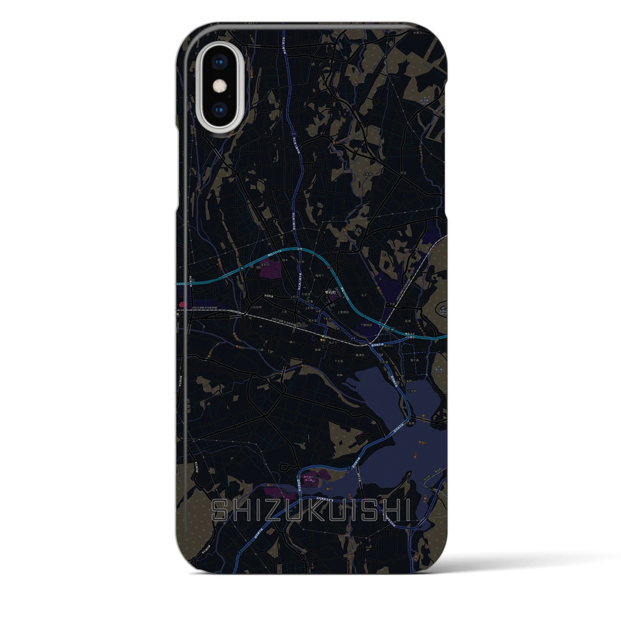 【雫石(岩手県)】地図柄iPhoneケース(バックカバータイプ)