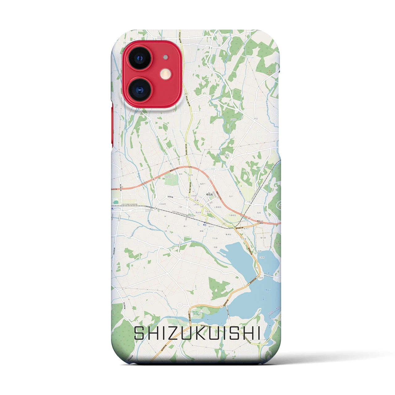 【雫石(岩手県)】地図柄iPhoneケース(バックカバータイプ)