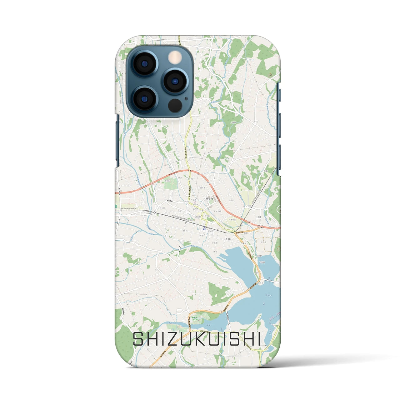 【雫石(岩手県)】地図柄iPhoneケース(バックカバータイプ)