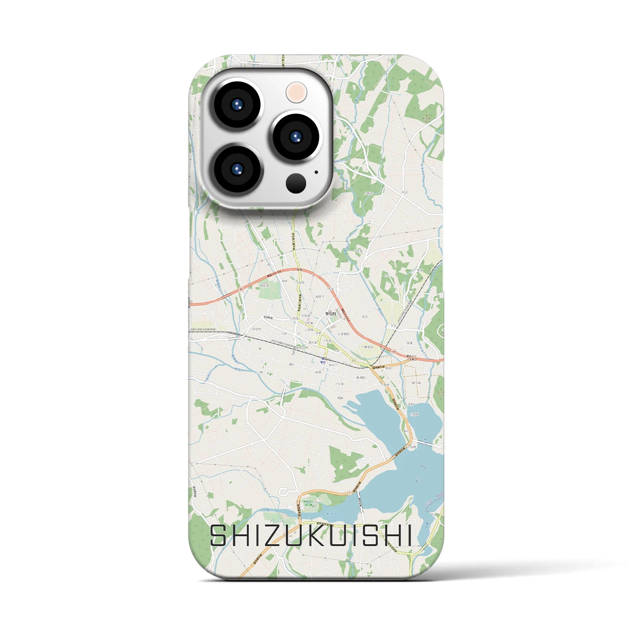 【雫石(岩手県)】地図柄iPhoneケース(バックカバータイプ)