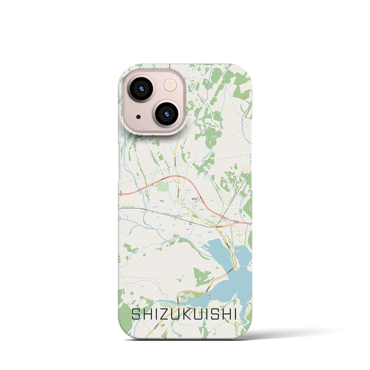 【雫石(岩手県)】地図柄iPhoneケース(バックカバータイプ)