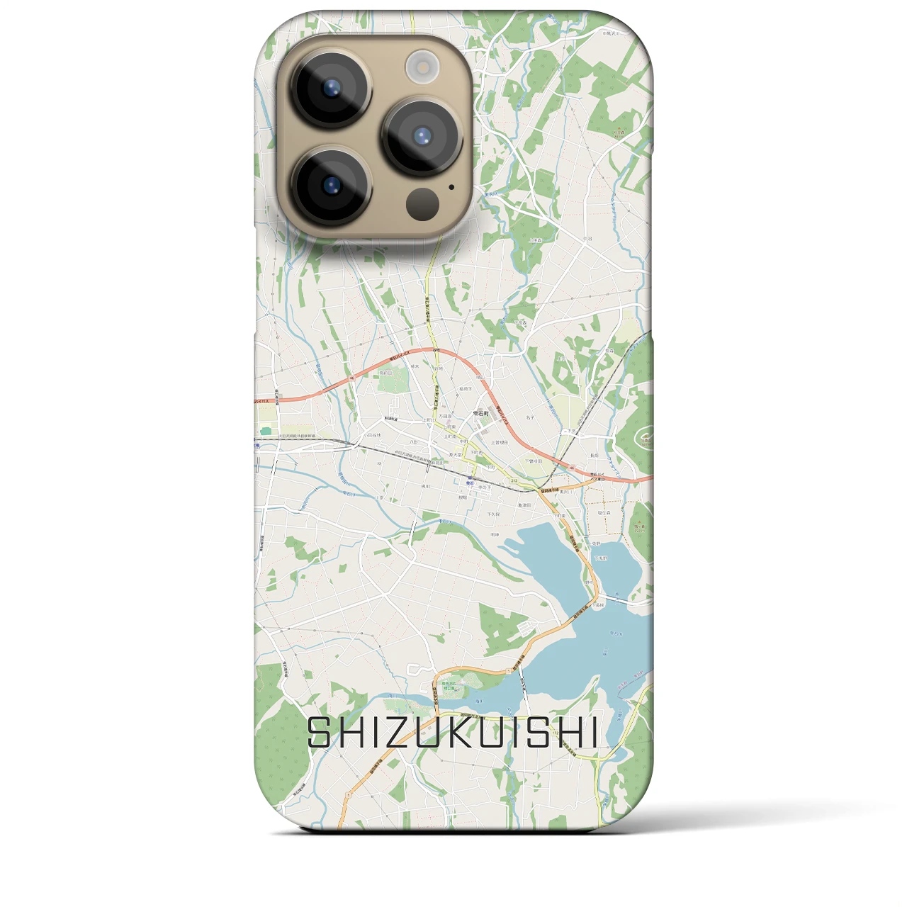 【雫石(岩手県)】地図柄iPhoneケース(バックカバータイプ)