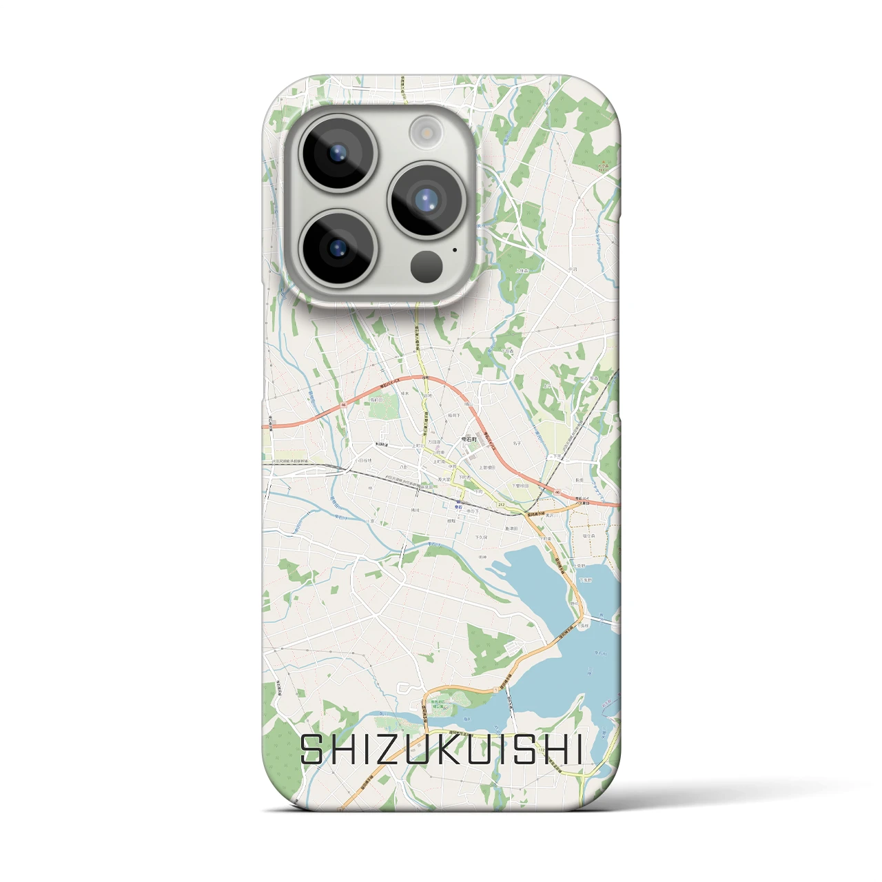 【雫石(岩手県)】地図柄iPhoneケース(バックカバータイプ)