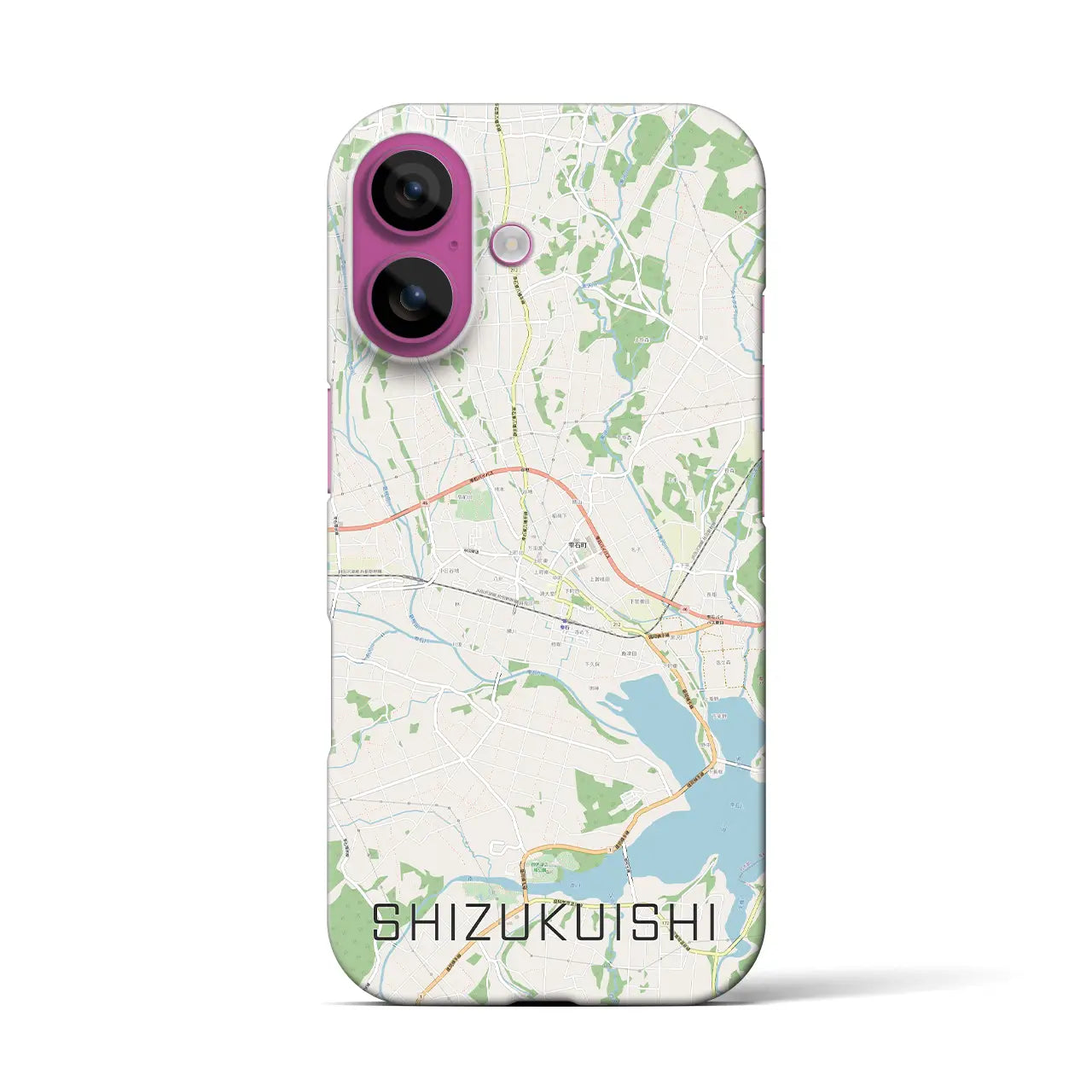 【雫石(岩手県)】地図柄iPhoneケース(バックカバータイプ)