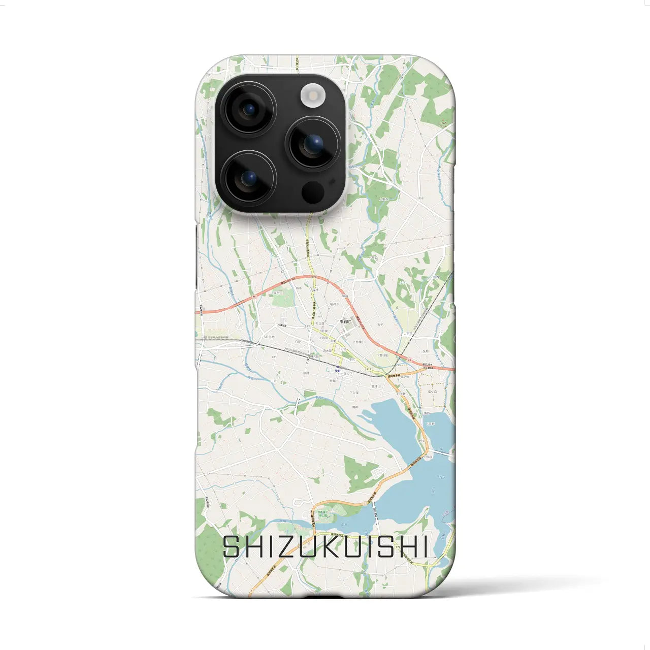 【雫石(岩手県)】地図柄iPhoneケース(バックカバータイプ)