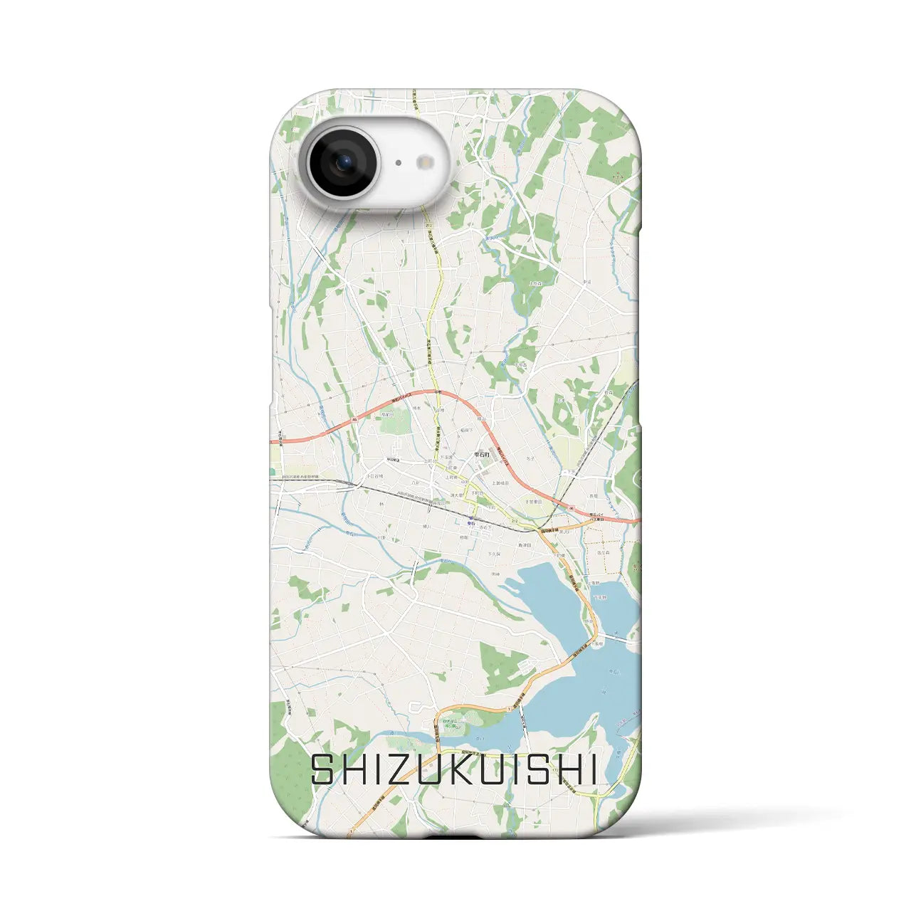 【雫石(岩手県)】地図柄iPhoneケース(バックカバータイプ)