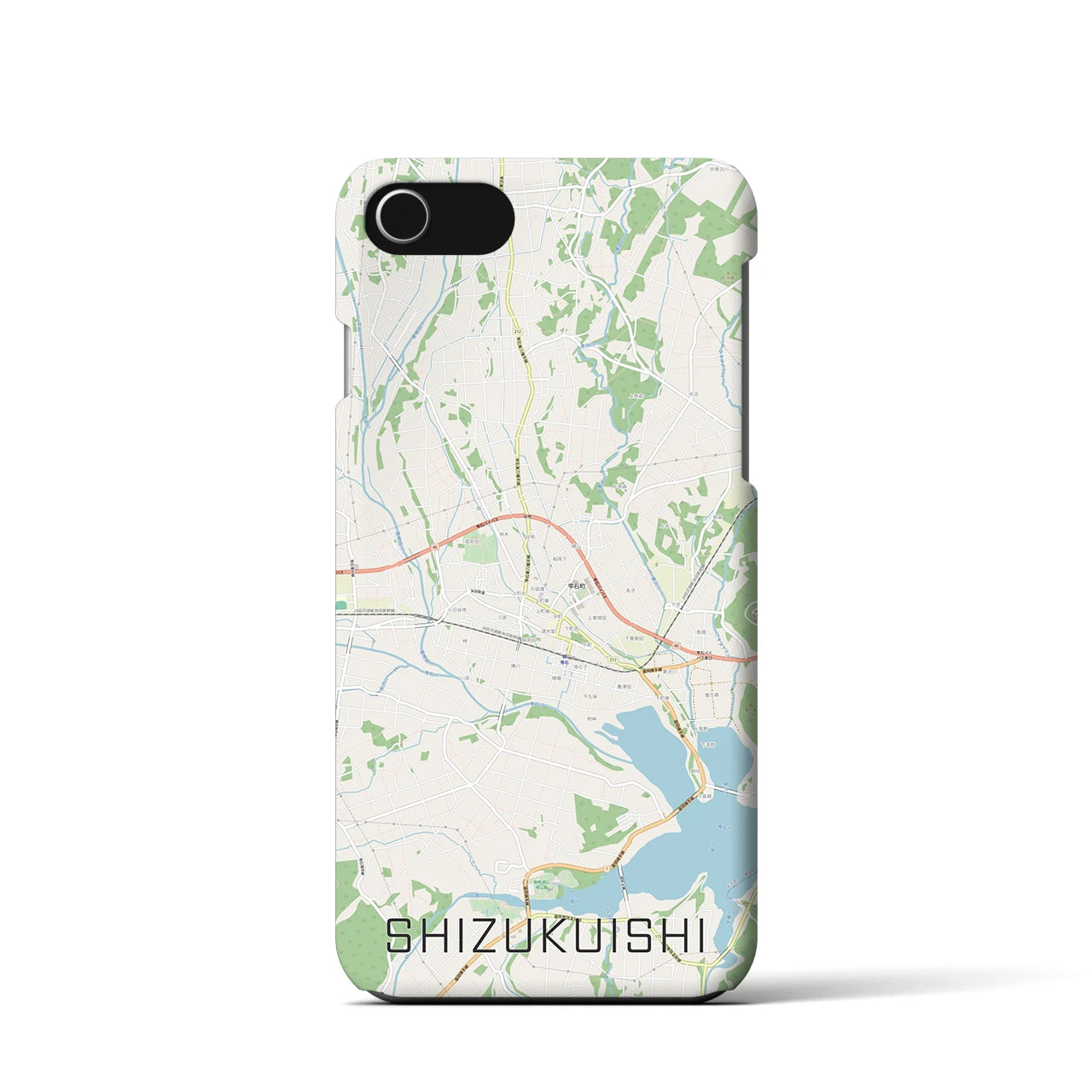 【雫石(岩手県)】地図柄iPhoneケース(バックカバータイプ)