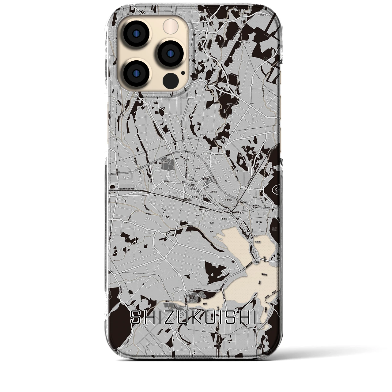 【雫石(岩手県)】地図柄iPhoneケース(クリアタイプ)