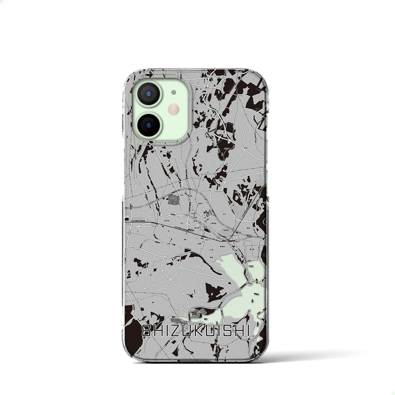 【雫石(岩手県)】地図柄iPhoneケース(クリアタイプ)