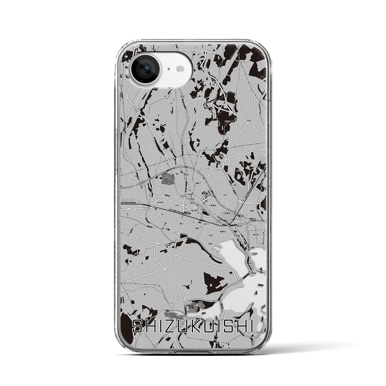 【雫石(岩手県)】地図柄iPhoneケース(クリアタイプ)