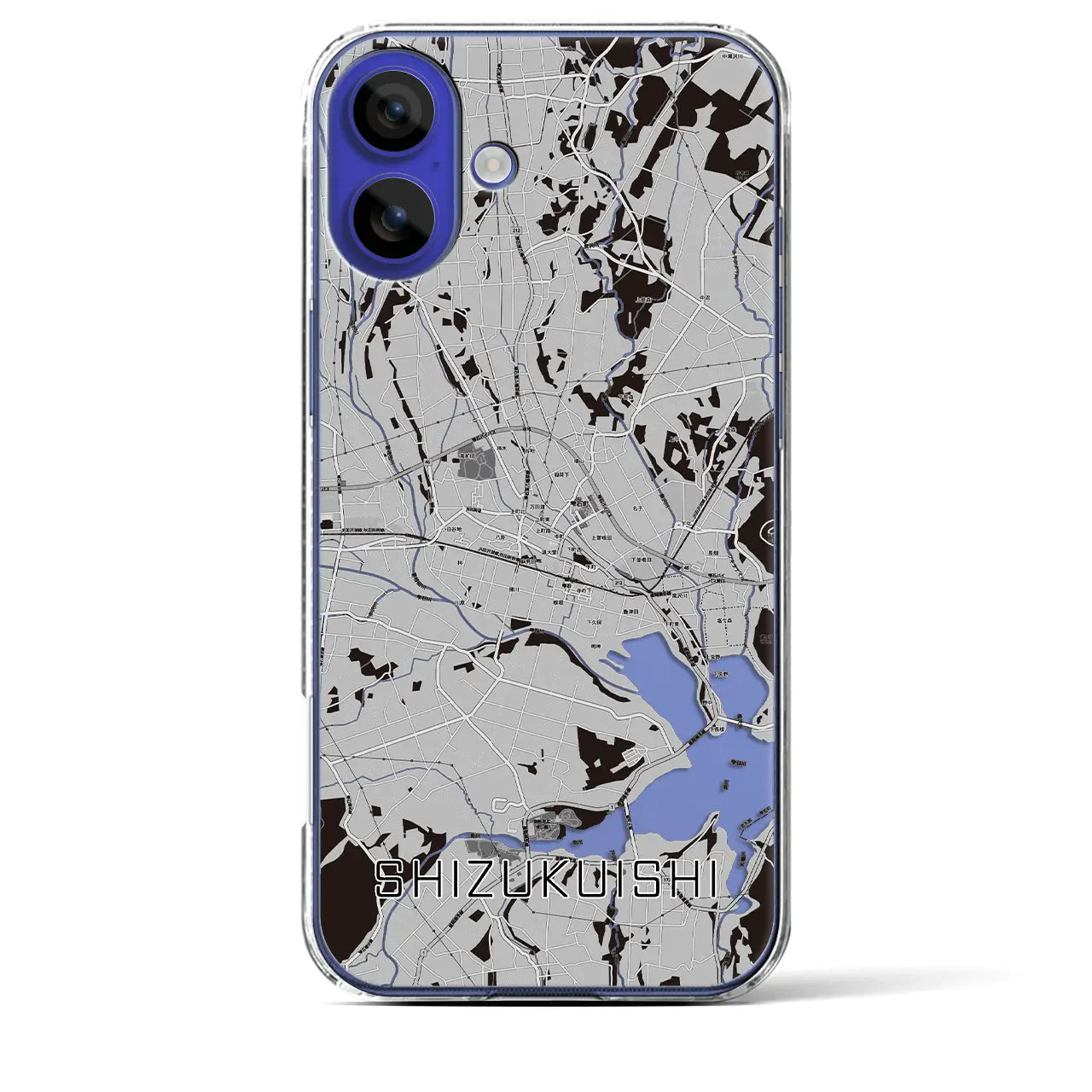 【雫石(岩手県)】地図柄iPhoneケース(クリアタイプ)