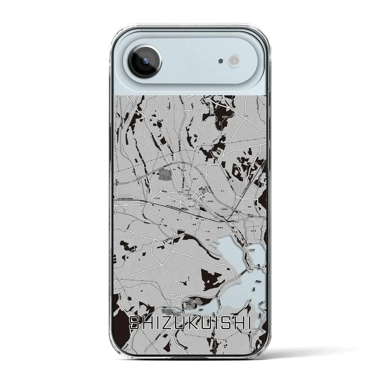 【雫石(岩手県)】地図柄iPhoneケース(クリアタイプ)