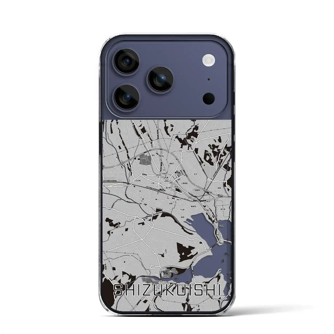 【雫石(岩手県)】地図柄iPhoneケース(クリアタイプ)