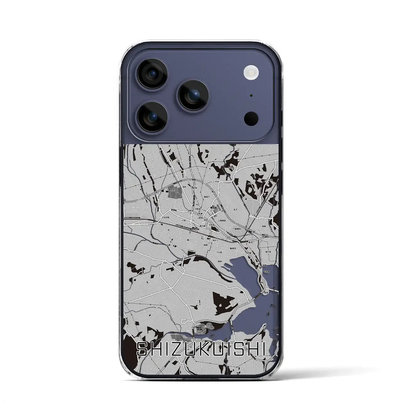 【雫石(岩手県)】地図柄iPhoneケース(クリアタイプ)