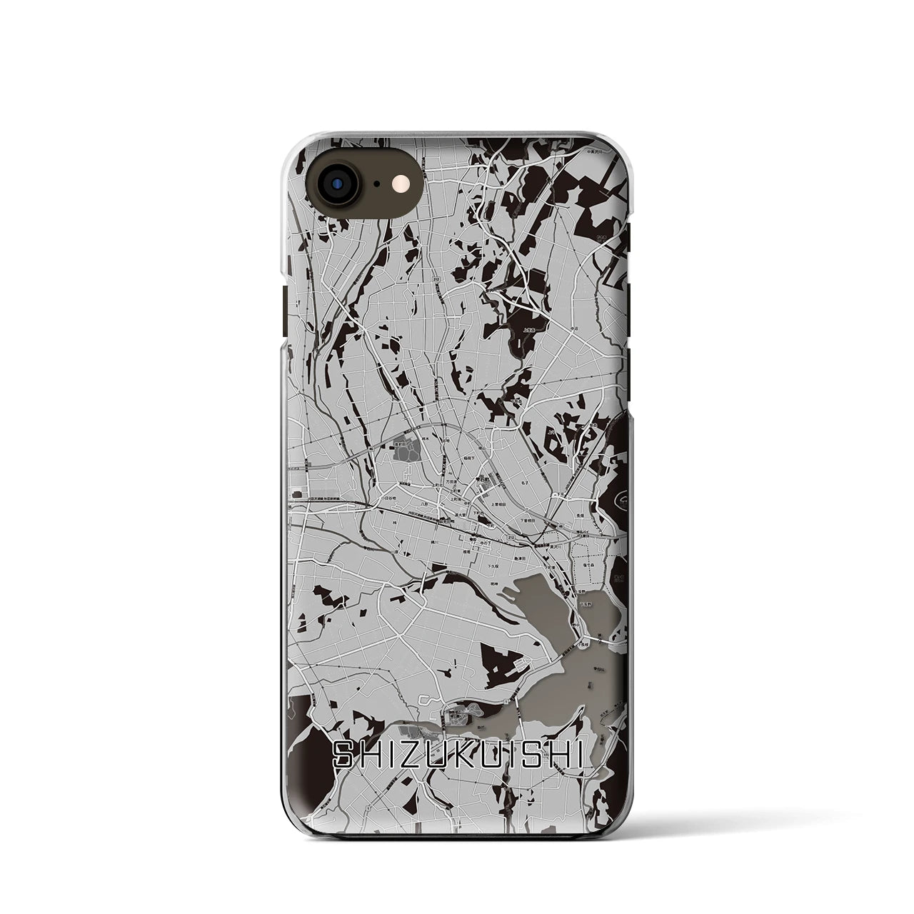 【雫石(岩手県)】地図柄iPhoneケース(クリアタイプ)