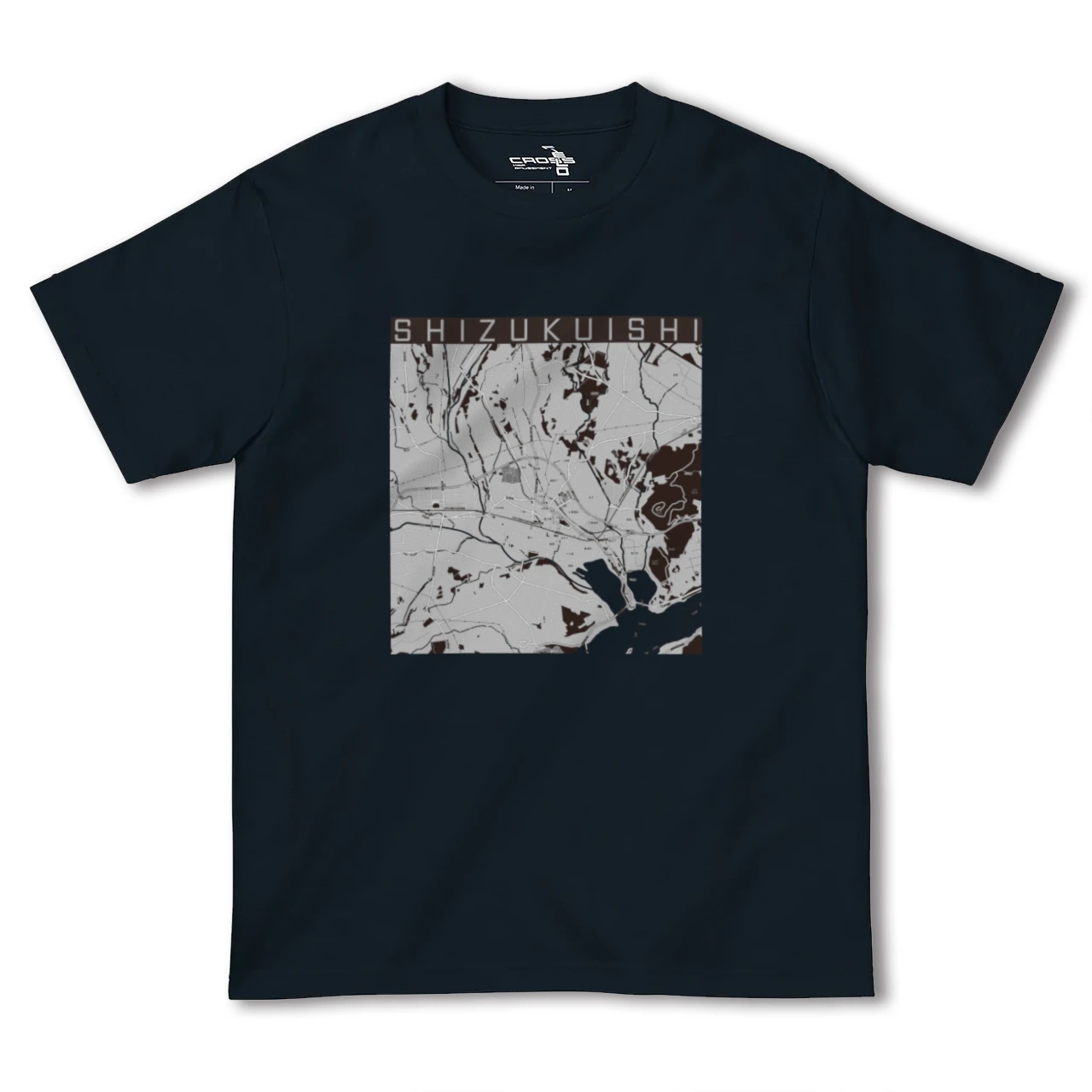 【雫石(岩手県)】地図柄ヘビーウェイトTシャツ