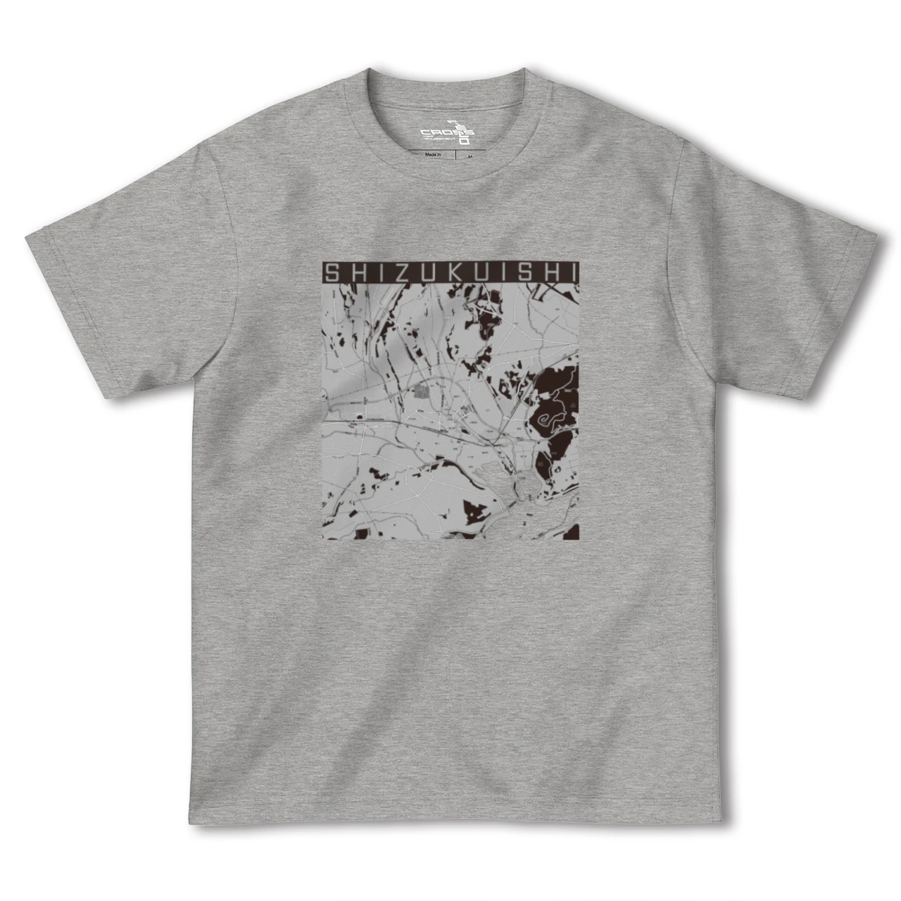 【雫石(岩手県)】地図柄ヘビーウェイトTシャツ