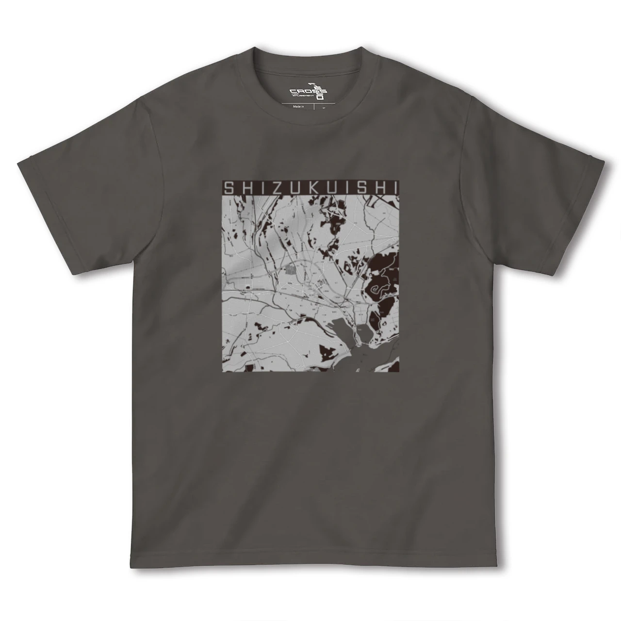 【雫石(岩手県)】地図柄ヘビーウェイトTシャツ