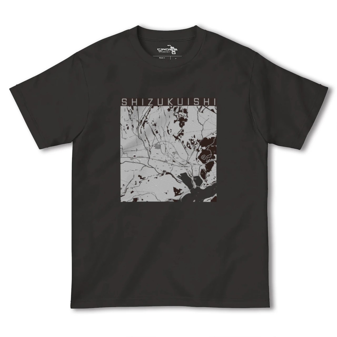 【雫石(岩手県)】地図柄ヘビーウェイトTシャツ