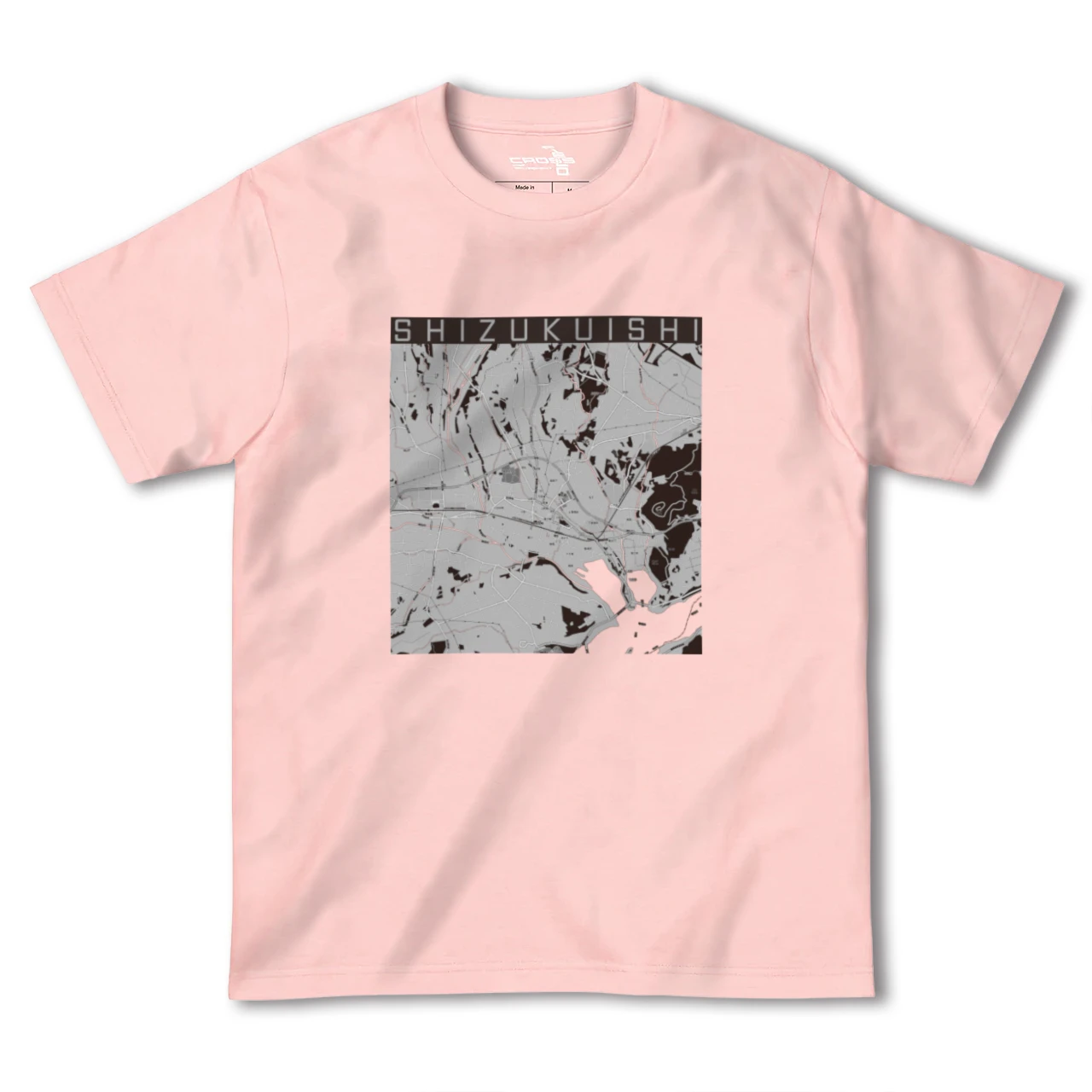 【雫石(岩手県)】地図柄ヘビーウェイトTシャツ