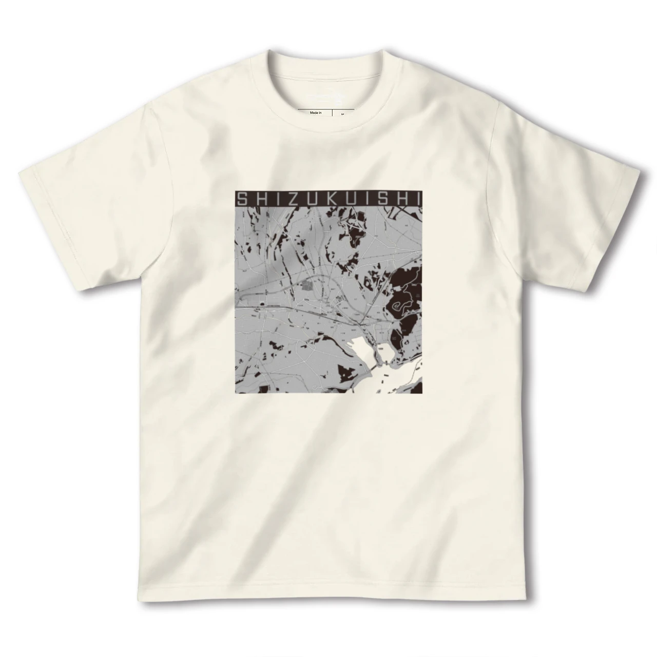 【雫石(岩手県)】地図柄ヘビーウェイトTシャツ