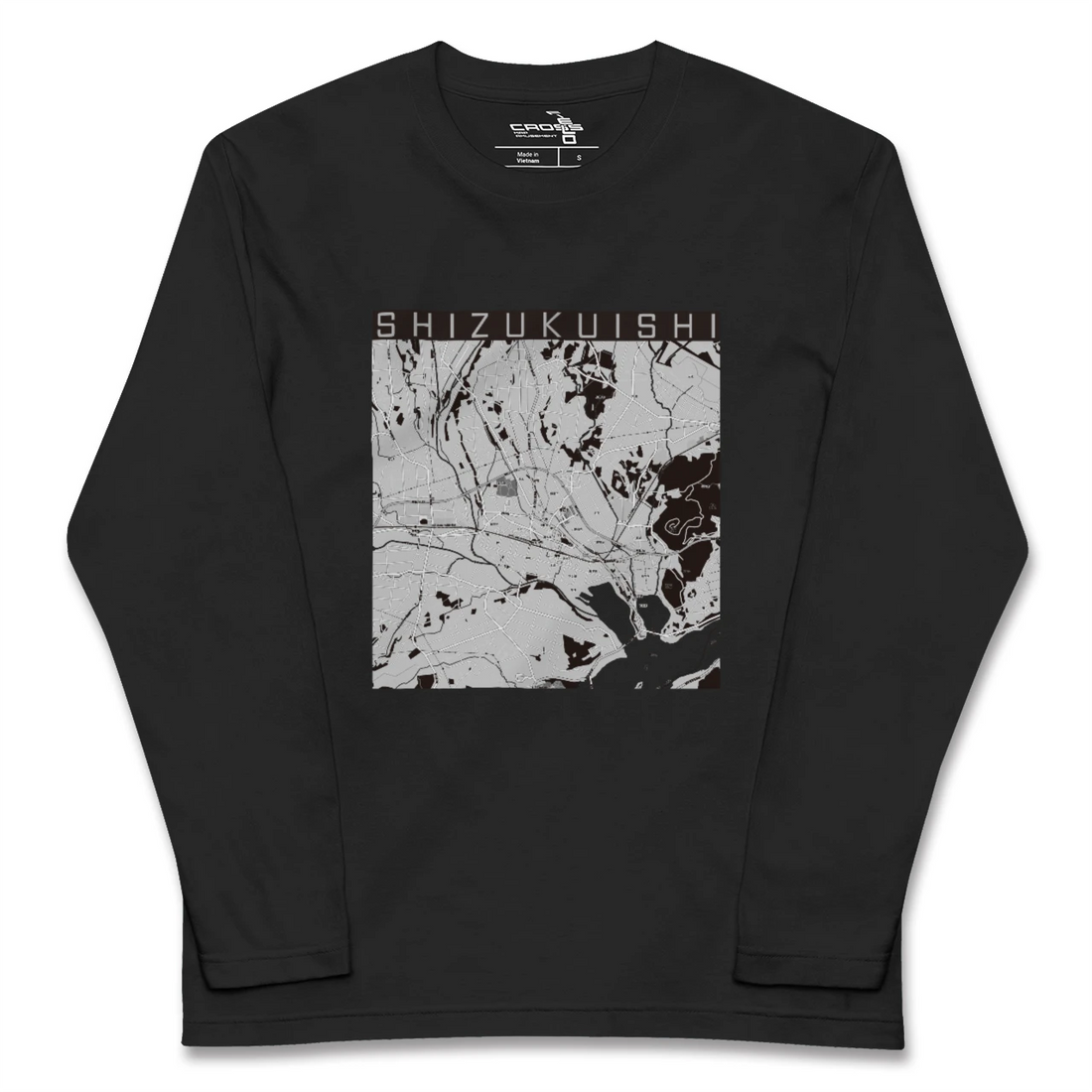 【雫石(岩手県)】地図柄ロングスリーブTシャツ