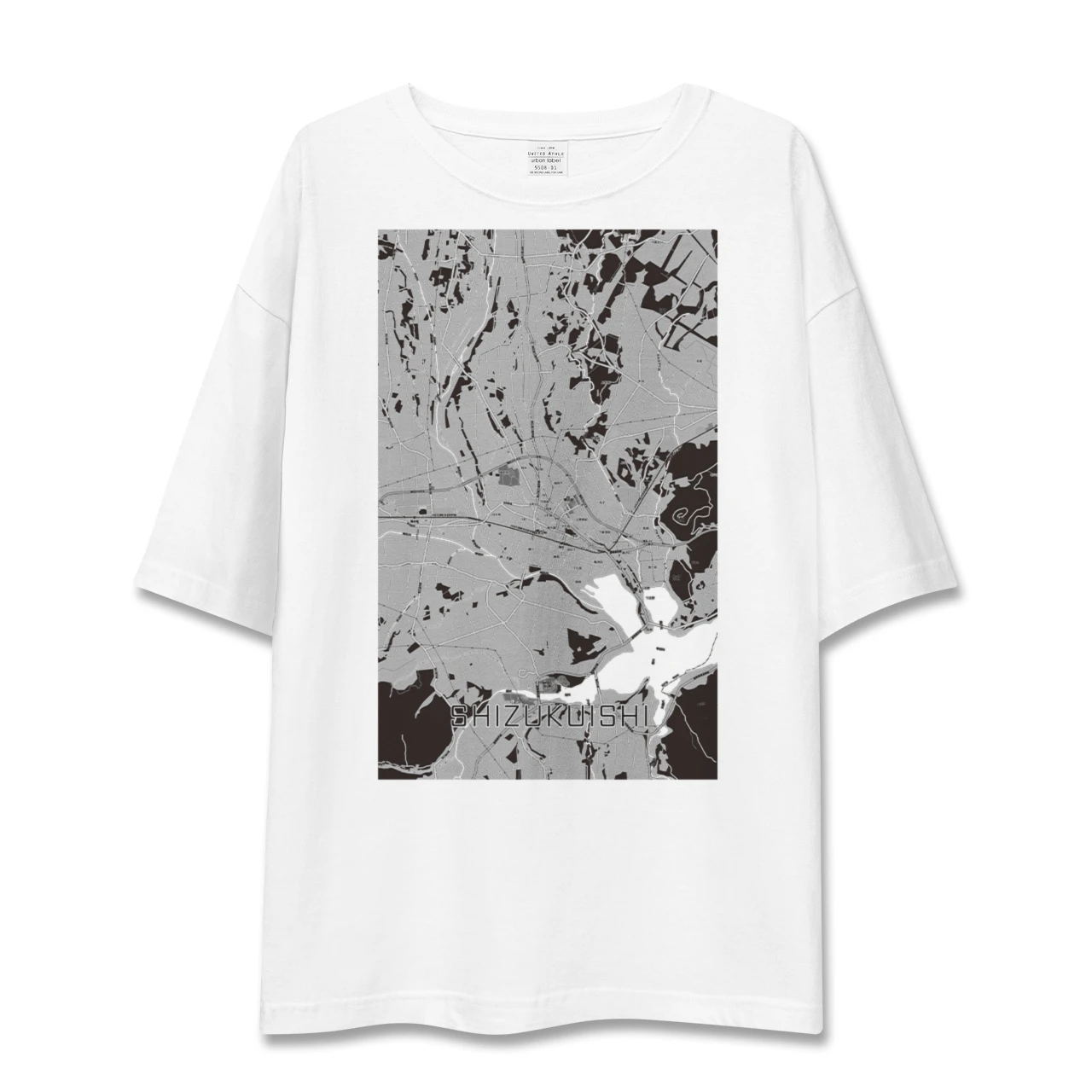 【雫石(岩手県)】地図柄ビッグシルエットTシャツ