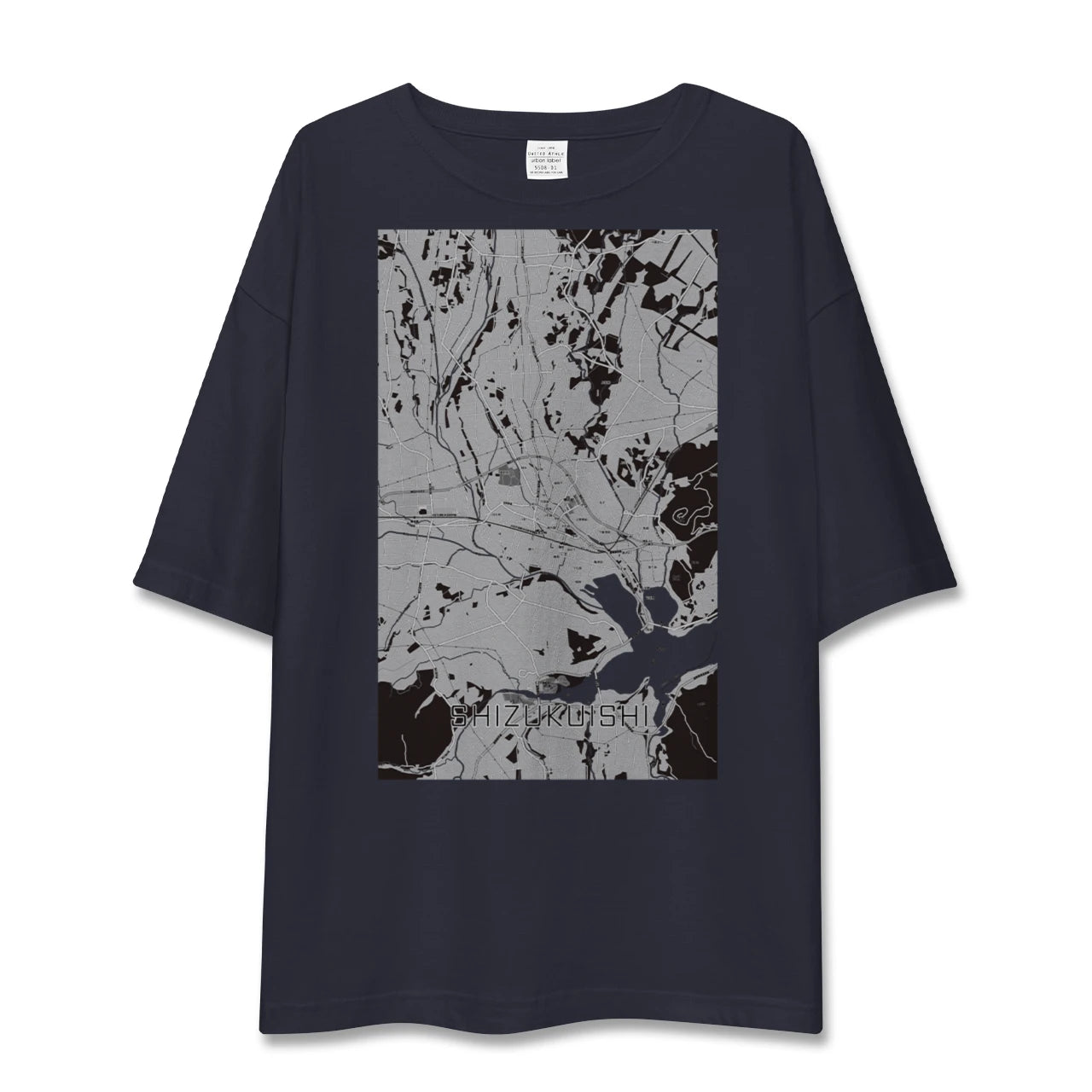 【雫石(岩手県)】地図柄ビッグシルエットTシャツ