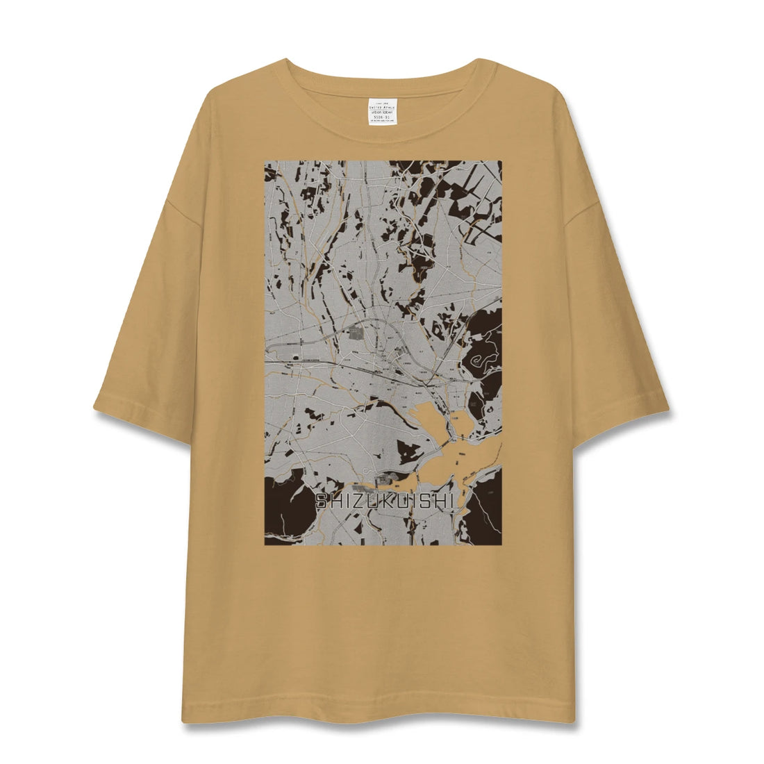 【雫石(岩手県)】地図柄ビッグシルエットTシャツ